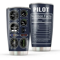 Pilot Gifts Aviation Men 20 Oz Insulated Stainless Steel Aviation Cup Tumbler Gifts for Pilots Men Coffee Mugs Airplane Gift, Birthday Christmas Gift for Pilots Dad, Son, Husband