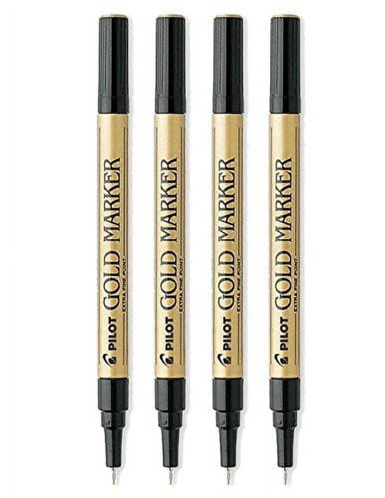 Pilot Gold Metallic Permanent Paint Marker, Extra Fine Point,