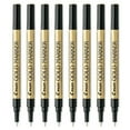 thumbnail image 1 of Pilot Gold Metallic Permanent Paint Marker, Extra Fine Point, 8-PACK(41701), 1 of 4