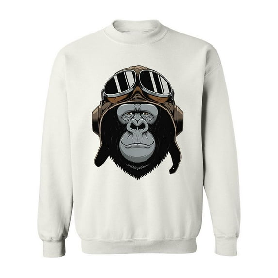 Pilot Gorilla Sweatshirt Men -Image by Shutterstock, Male 5X-Large