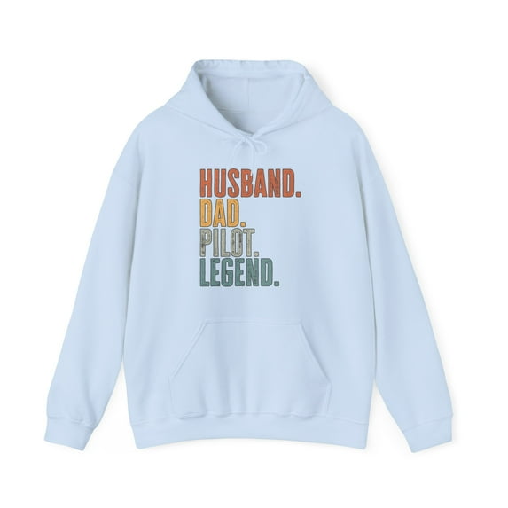 Pilot Husband Dad Hoodie Gifts Hooded Sweatshirt Pullover Shirt
