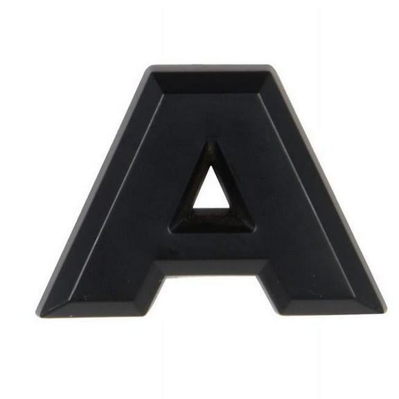 Pilot IP-555AMB 2.5 in. Automotive Emblem Letter A, Matte Black