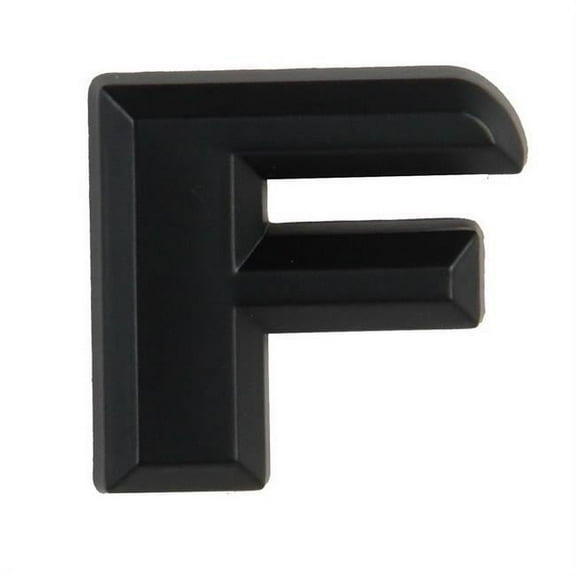 Pilot IP-555FMB 2.5 in. Automotive Emblem Letter F, Matte Black