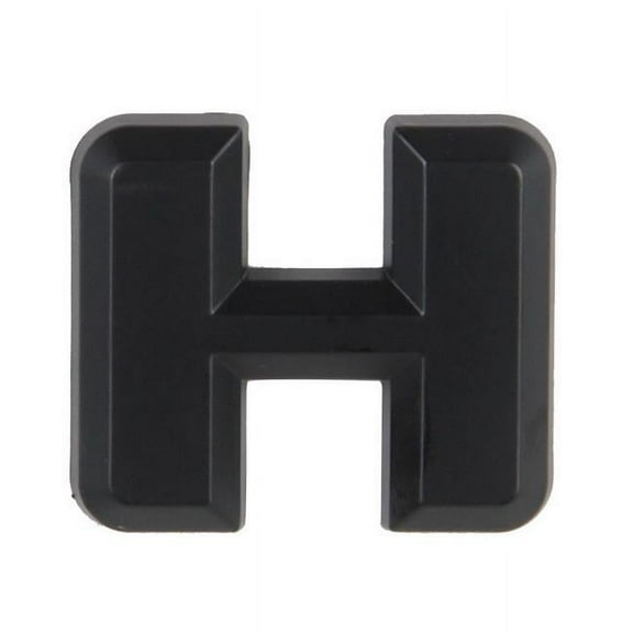 Pilot IP-555HMB 2.5 in. Automotive Emblem Letter H, Matte Black