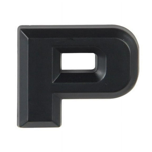Pilot IP-555PMB 2.5 in. Automotive Emblem Letter P, Matte Black