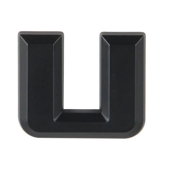 Pilot IP-555UMB 2.5 in. Automotive Emblem Letter U, Matte Black
