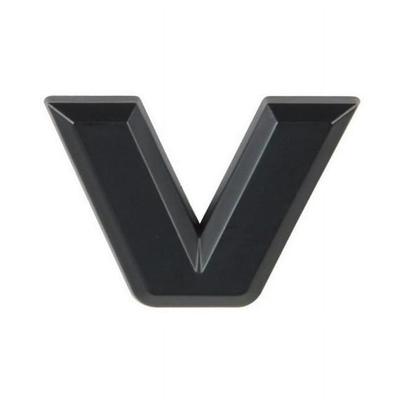 Pilot IP-555VMB 2.5 in. Automotive Emblem Letter V, Matte Black