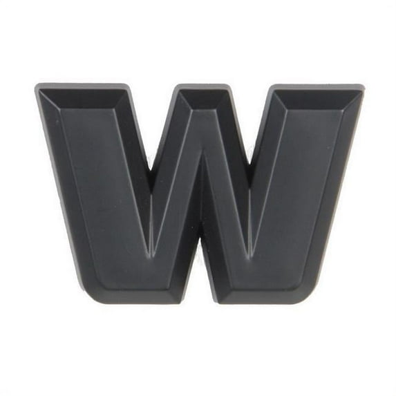 Pilot IP-555WMB 2.5 in. Automotive Emblem Letter W, Matte Black