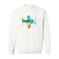 thumbnail image 1 of Pilot In Action Design Sweatshirt Men -Image by Shutterstock, Male XX-Large, 1 of 4