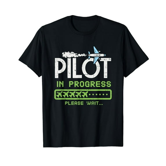 Pilot In Progress, Future Pilot Toy Airplane Lovers T-Shirt