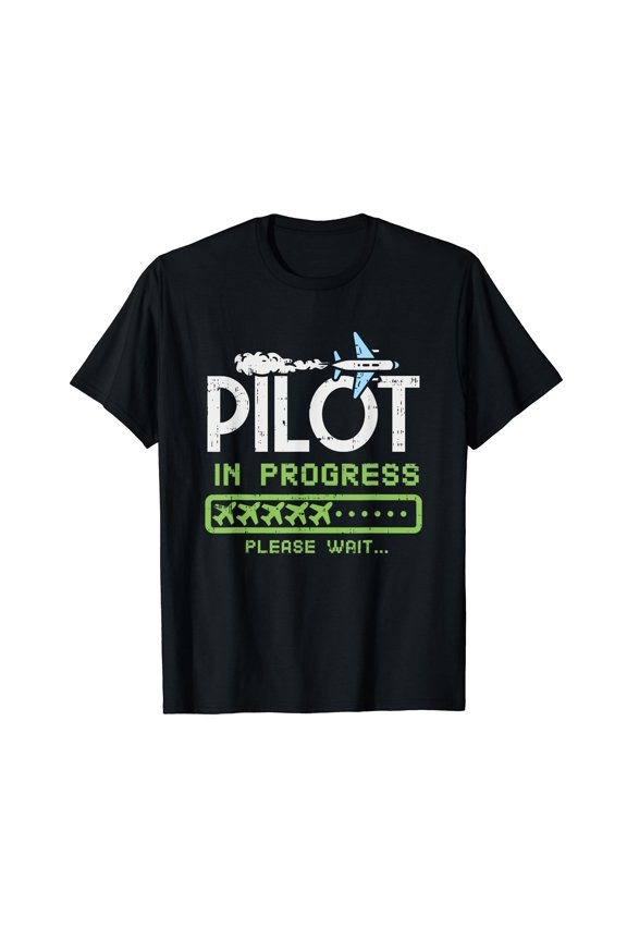 Pilot In Progress, Future Pilot Toy Airplane Lovers T-Shirt