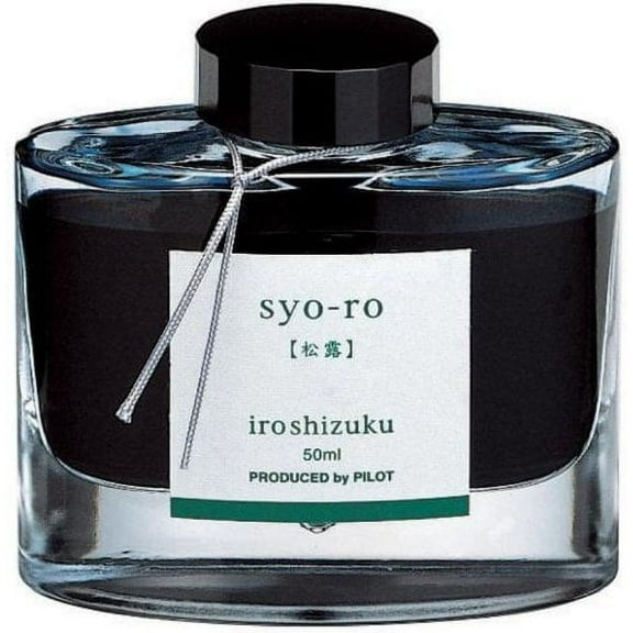 Pilot Iroshizuku Bottled Fountain Pen Ink, Syo-Ro, Dew on Pine Tree, Dark Turquoise (69206)