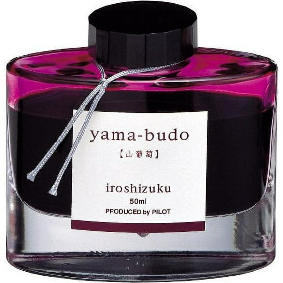 Pilot Iroshizuku Bottled Fountain Pen Ink, Yama-Budo, Crimson Glory Vine, Purple Red (69217)