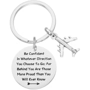 Pilot Keychain for Men Women Birthday Gifts for Pilots Aviation Flight Attendant Keychain