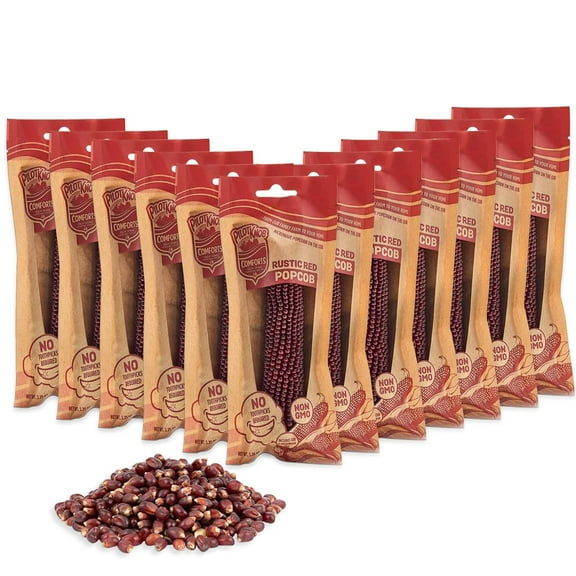 Pilot Knob Microwaveable Popcob Kits, Set of 12