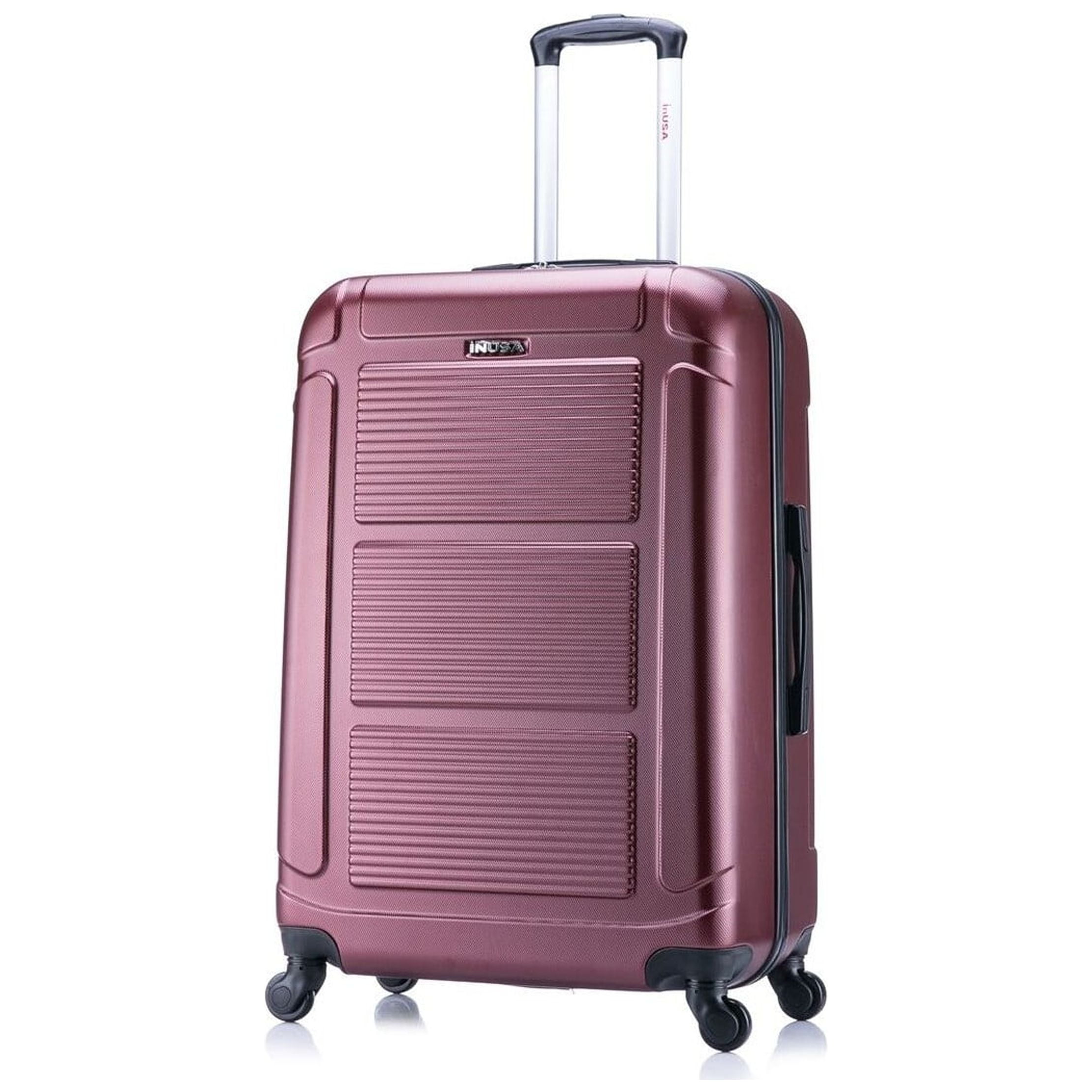 Pilot Lightweight Hardside Large Checked Spinner Suitcase Wine