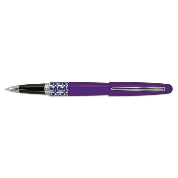 Pilot MR Collection Boxed Fine Gel Rollerball Pen-Retro Pop, Purple Ellipse