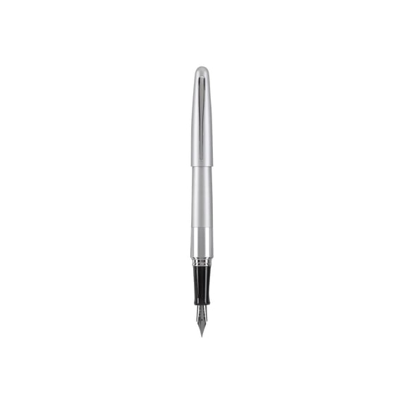 MR Metropolitan Collection Fountain Pen, Black Ink, Silver Barrel, Medium Point