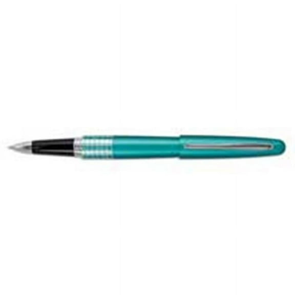 Pilot MR Retro Pop Fountain Pen Fine Pen Point - Refillable - Black Gel-based Ink - Turquoise Barrel - 1 Each