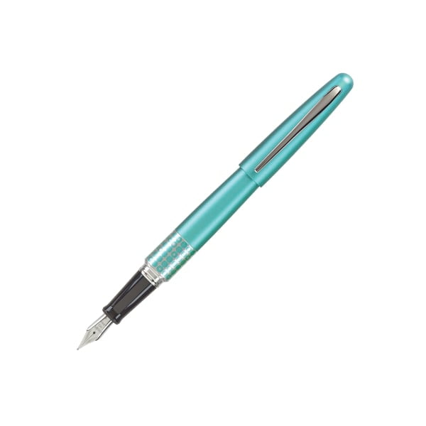 Pilot MR Retro Pop Fountain Pen - Fine Pen Point - Refillable - Black Gel-based Ink - Turquoise Barrel - 1 Each Pilot MR Retro Pop Fountain Pen - Fine Pen Point - Refillable - Black Gel-based Ink - Turquoise Barrel - 1 Each