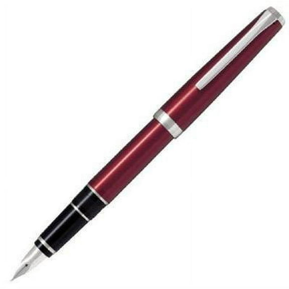 Pilot Metal Falcon Burgundy Fountain Pen - Fine
