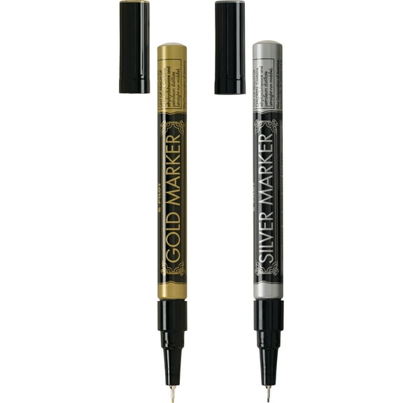 Pilot Metallic Paint Marker Extra Fine Gold/Silver 2-Pack