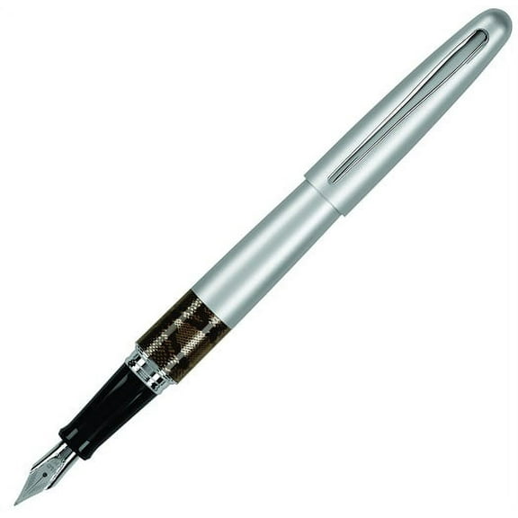 Pilot Metropolitan Animal Fountain Pen - Python (Matte Silver) - Fine Point