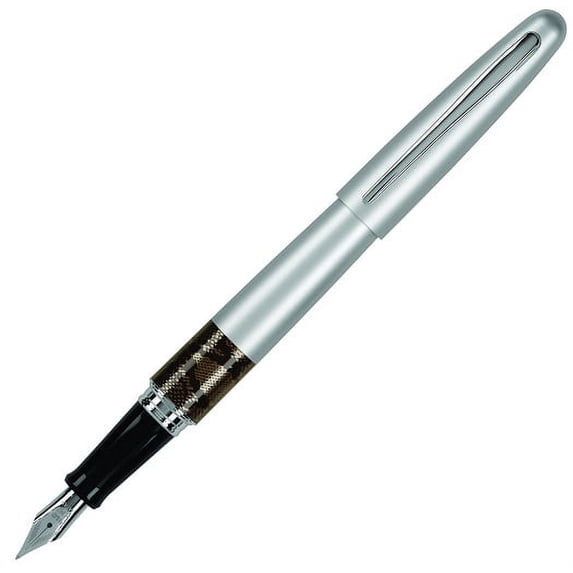 Pilot Metropolitan Animal Fountain Pen - Python (Matte Silver) - Fine Point