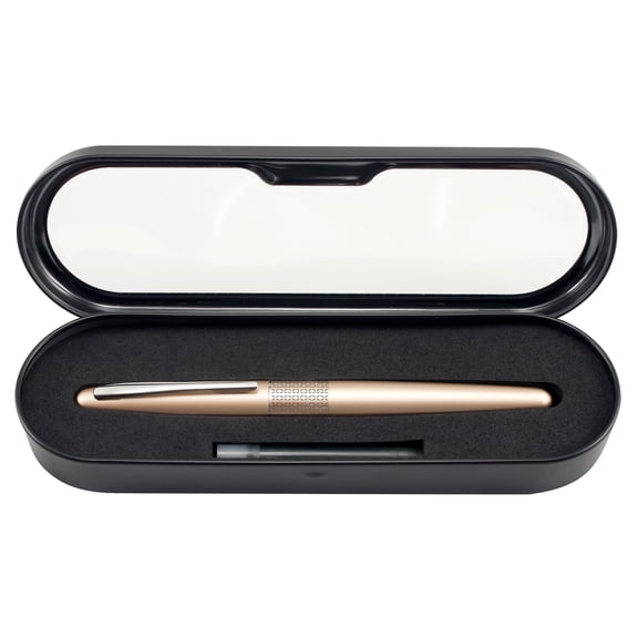 Pilot Metropolitan Fountain Pen, Gold Zig Zag Barrel, Medium Nib, Black Ink