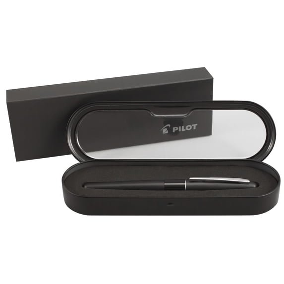 Pilot Metropolitan Gel Pen, Black Gloss Barrel, Fine Point, Black Ink