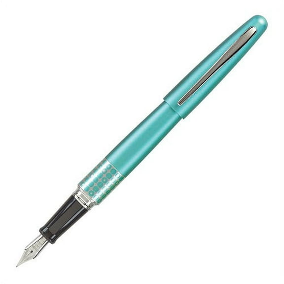 Pilot Metropolitan Retro Pop Fountain Pen - Turquoise - Stub Nib
