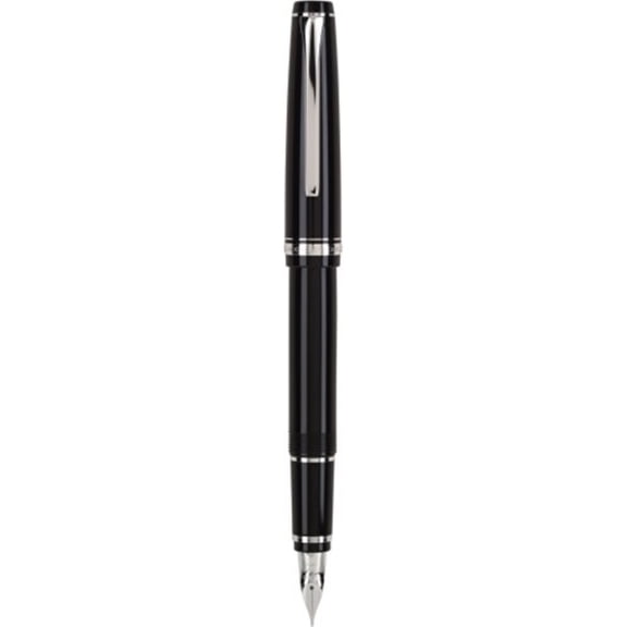 PILOT Namiki Falcon Collection Fountain Pen, Black Barrel with Rhodium Accents, Soft Fine Nib (60741)