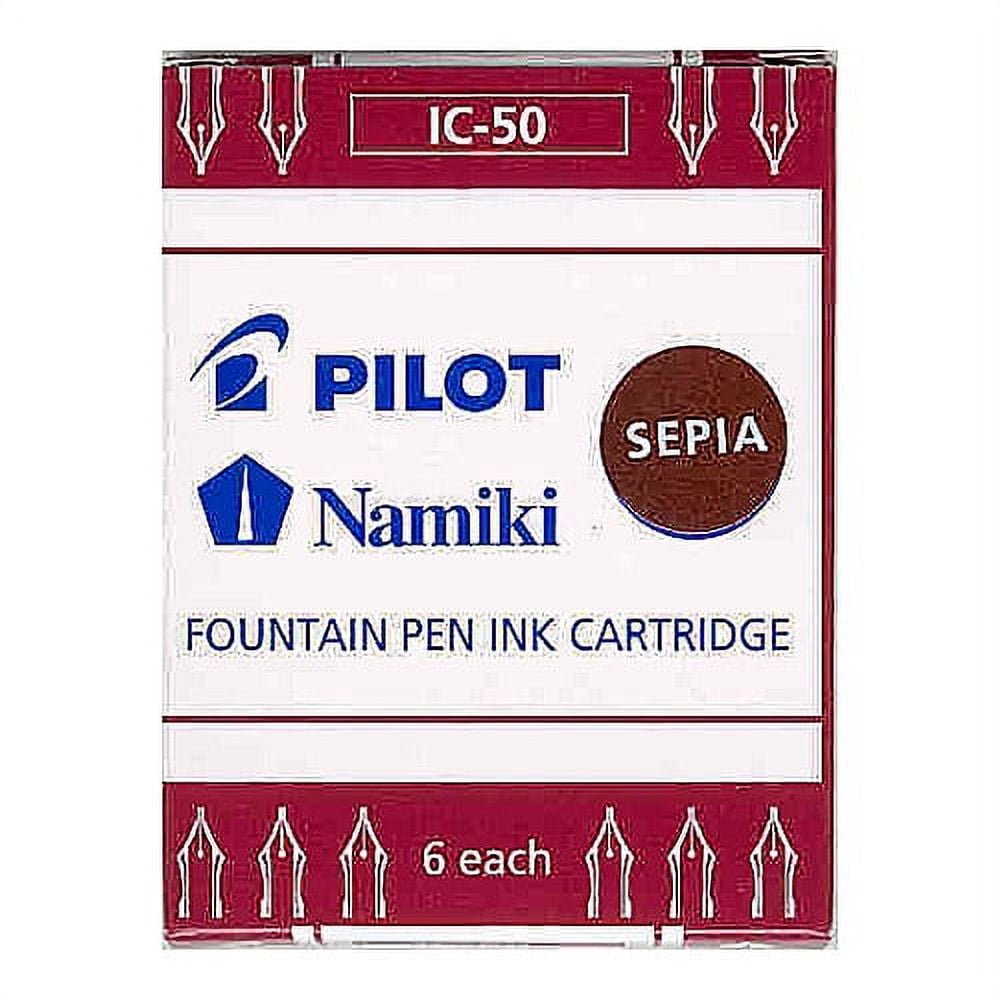 Pilot Namiki Fountain Pen Ink Cartridge - Sepia - 6pk Refill