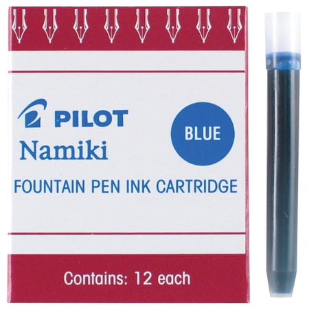 Pilot Namiki Ink Cartridges, Blue, 12/Pkg.,