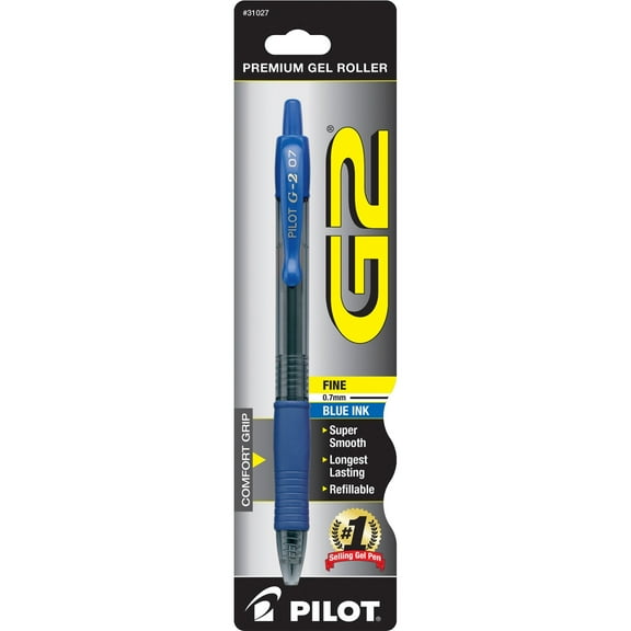 Pilot, PIL31027, G2 Retractable Gel Ink Rollerball Pens, 1 Each