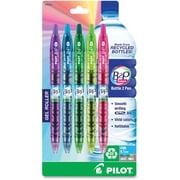 Pilot Bottle to Pen (B2P) Be Green Fine Point Gel Pens, Assorted Ink, 5 Count