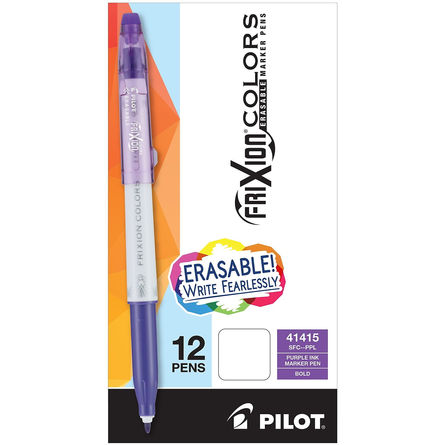 Erasable Gel Pens, 15 Colors Lineon Retractable Erasable Pens Clicker, Fine Point, Make Mistakes Disappear, Assorted Color Inks for Drawing Writing