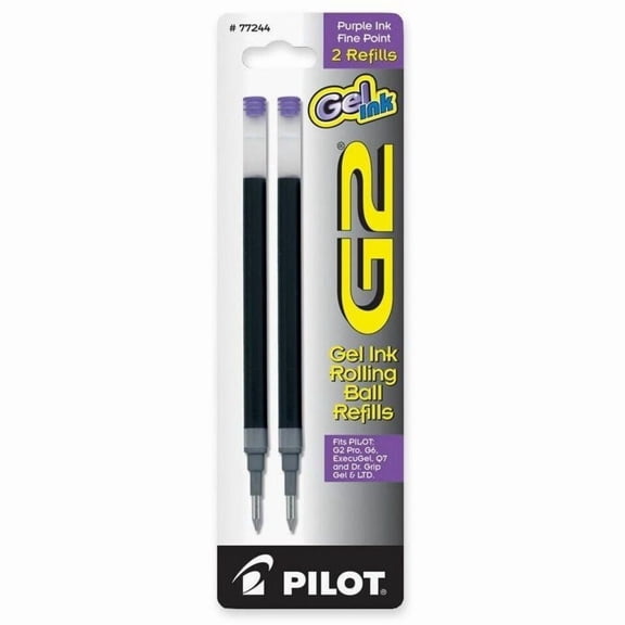 Pilot, PIL77244, G2 Premium Gel Ink Pen Refills, 2 / Pack