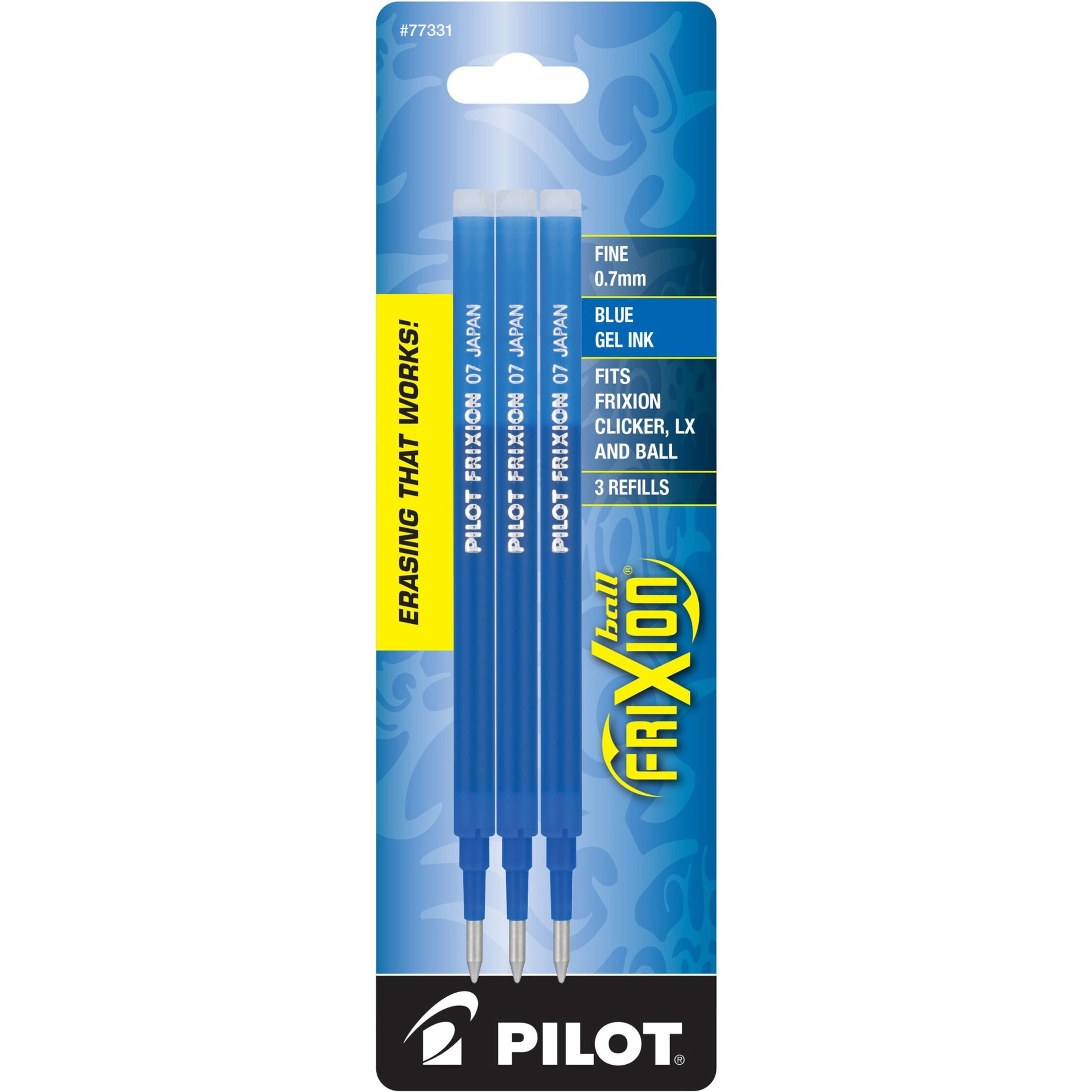 Pilot, PIL77331, FriXion Gel Ink Pen Refills, 3 / Pack