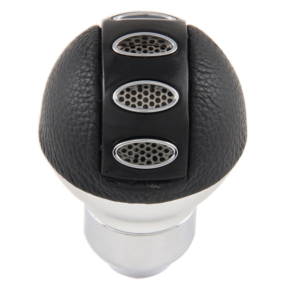PILOT PM-22166 GT LEATHER & CHROME LOOK ORBITAL SHIFT KNOB B97