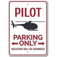 thumbnail image 1 of Pilot Parking Metal Signs Decorative Retro Tin Sign Poster Plaque Home Deocr Funny Gifts 8 X 12, Pilot Gift, Pilot Decor, Helicopter Gift, 1 of 5