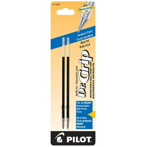 Pilot Pen Corporation Blue Medium Point Dr Grip Ballpoint Ink Refill For - Pack of 6