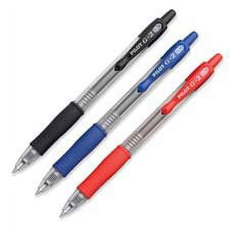 Pilot Pen Corporation of America : Retractable Pen,Refillable,Ultra Fine,Clear Barrel/Black Ink -:- Sold as 2 Packs of - 1 - / - Total of 2 Each