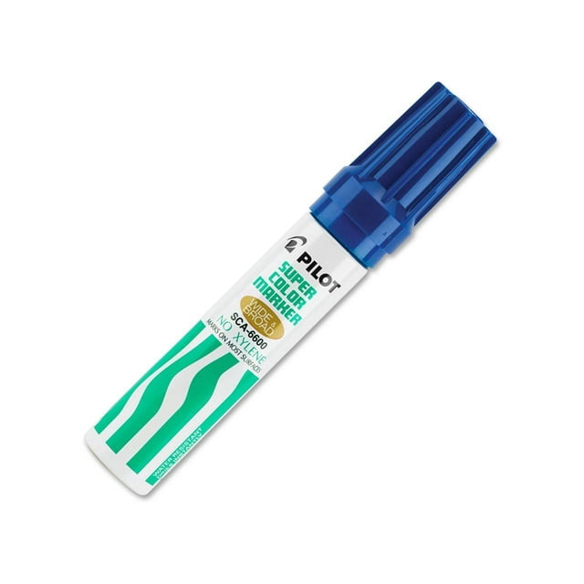 Pilot Super Color Permanent Marker – Jumbo Chisel Tip, Red Ink, Single Marker