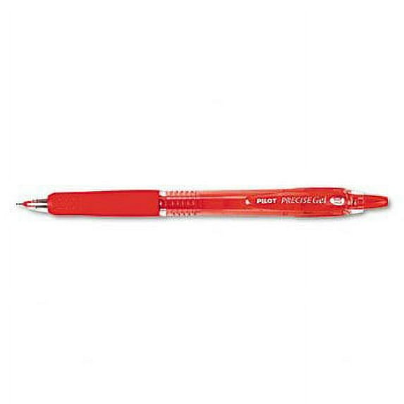 Pilot® Precise® Gel Retractable Roller Ball Pen PEN,GEL,RTRCTBLE,RD (Pack of5)
