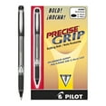 thumbnail image 1 of Pilot® Precise Grip™ Liquid Ink Rollerball Pens, Bold Point, 1.0 mm, Black Metallic Barrel, Black Ink, Pack Of 12 Pens, 1 of 4