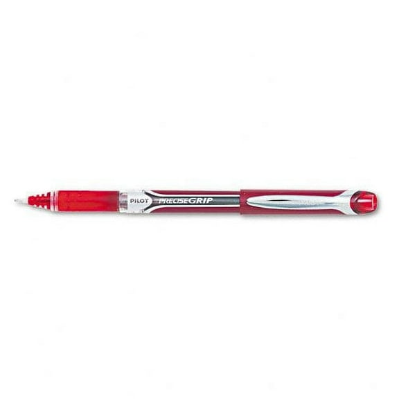 Pilot : Precise Grip Stick Roller Ball Pen, Metallic Brl, Red Ink, Bold Point -:- Sold as 2 Packs of - 1 - / - Total of 2 Each