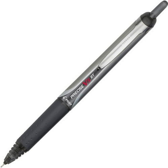 Pilot Precise V5 RT Extra-Fine Premium Retractable Rolling Ball Pens - Bar-coded - Extra Fine Pen Point - 0.5 mm Pen Point Size - Needle Pen Point Style - Retractable - Black - | Bundle of 10 Each