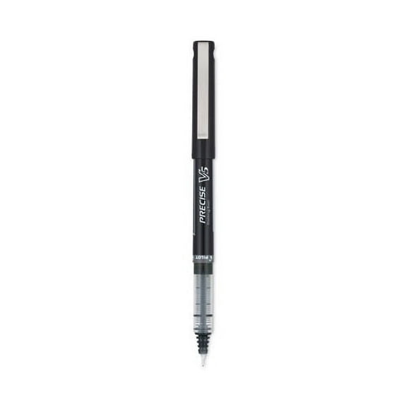 Pilot Precise V5 Roller Ball Pen, Stick, Extra-Fine 0.5 Mm, Black Ink, Black Barrel, Dozen | Bundle of 10 Dozen