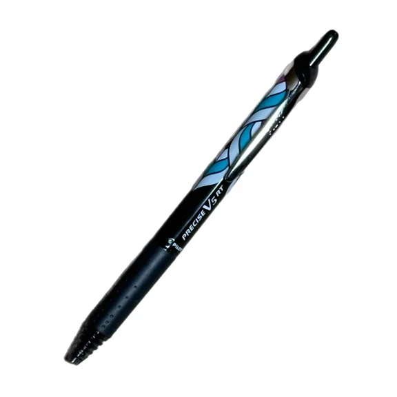 Pilot Precise V5 Rt Gel Pen Deco Collection Ex Fine 0.5 Mm Black Pack Of 6